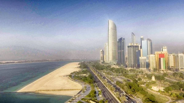 Playa Corniche en Abu Dhabi — Foto de Stock