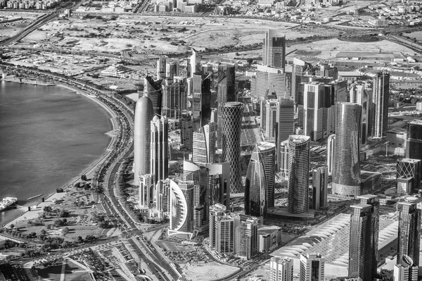 Vue aérienne de Doha skyline — Photo