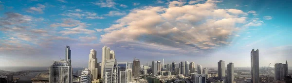 Dubai Marina vista panorâmica aérea — Fotografia de Stock