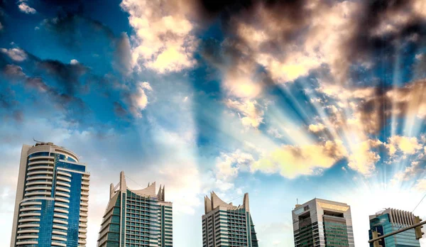 Dubai Marina tall buildings — Stock Photo, Image