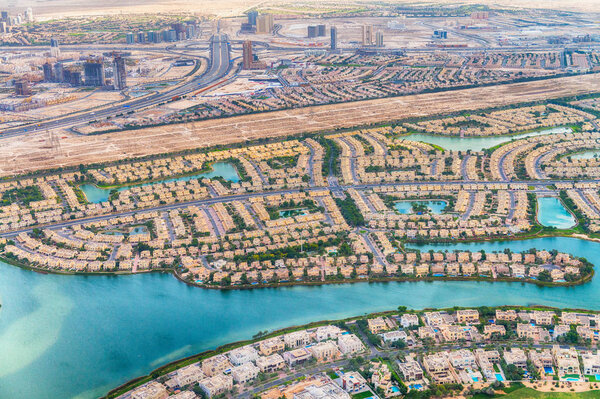 Вид с воздуха Дубая
 