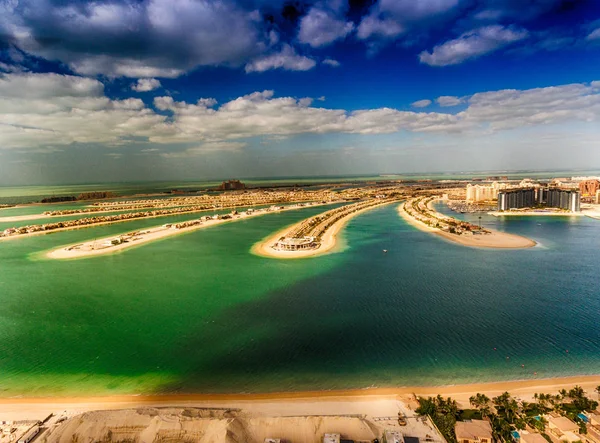 Острів Пальма Джумейра в Дубаї — стокове фото