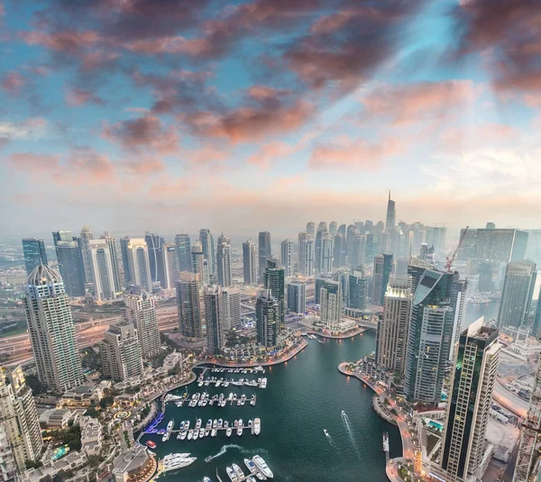 Vista aerea di Dubai Marina — Foto Stock