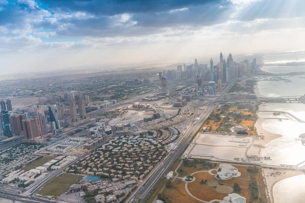 Dubai Downtown από τον αέρα — Φωτογραφία Αρχείου