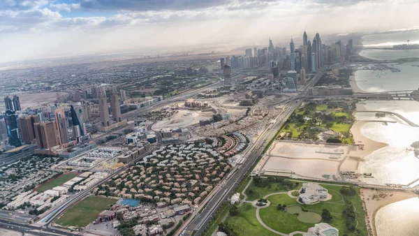 Dubai Downtown do ar — Fotografia de Stock