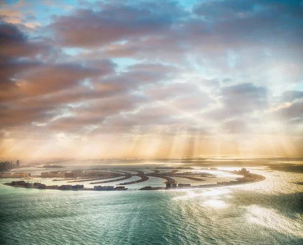 Dubai Palm Jumeirah Island — Fotografia de Stock