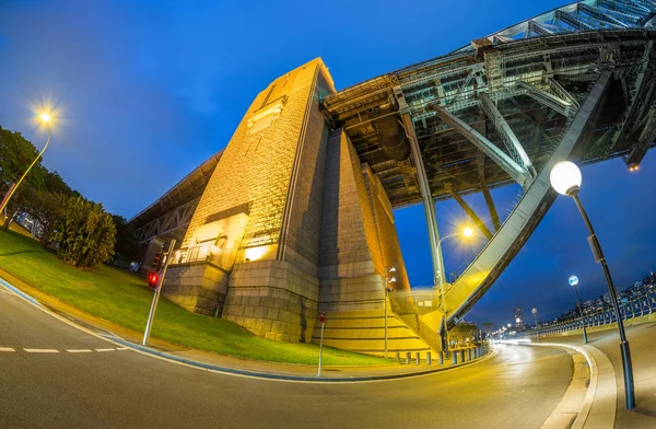 Sydney Harbour Bridge la nuit, Australie — Photo