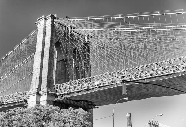 Бруклинский мост, Нью-Йорк, США — стоковое фото