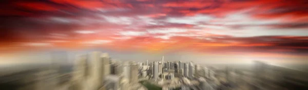 Vista panorâmica aérea do horizonte da Marina do Dubai, Emirados Árabes Unidos — Fotografia de Stock