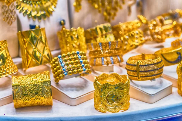 Dubai'deki ünlü Altın Çarşısı altın — Stok fotoğraf