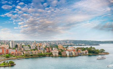 Gün batımında Kirribilli silueti, Sydney
