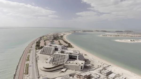 Jumeirah Palm Island, letecký pohled na Dubaj - Spojené arabské emiráty — Stock fotografie