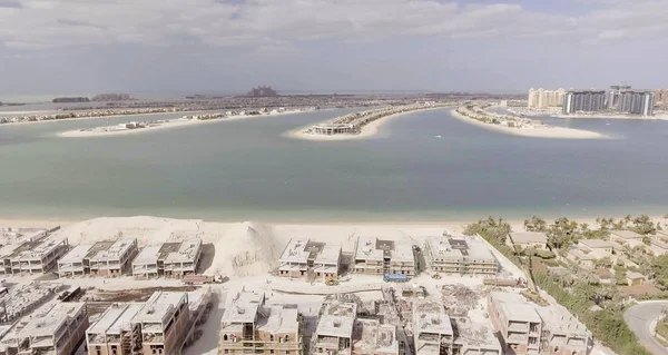 Jumeirah Palm Island, vista aérea de Dubai - Emiratos Árabes Unidos —  Fotos de Stock