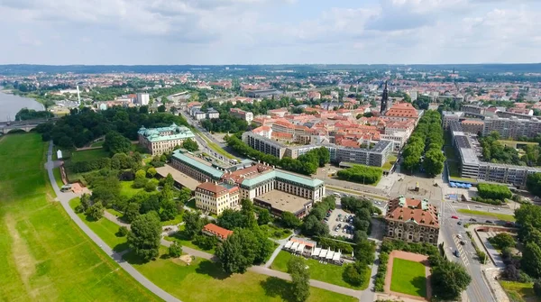 Vista aérea de Dresden Neustadt — Fotografia de Stock