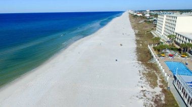 Panama City Beach, Florida havadan görünümü