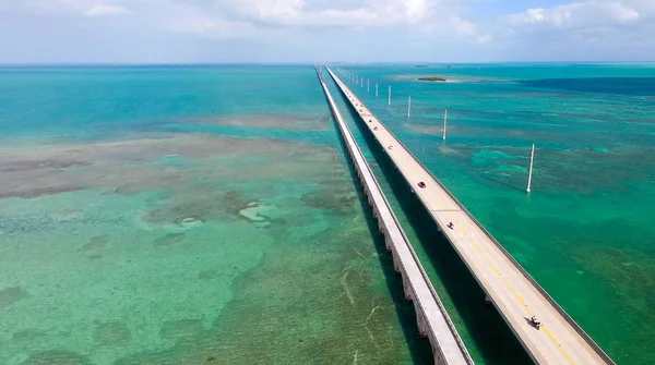 Florida Keys Bridge, luchtfoto — Stockfoto