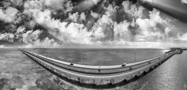 Florida Keys Bridge, widok z lotu ptaka — Zdjęcie stockowe