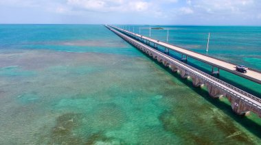 Denizaşırı karayolu, Florida - ABD havadan görünümü