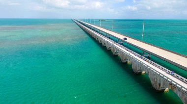 Florida Keys Interstate havadan görünümü