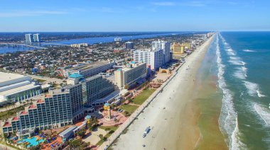 Fort Walton, Fl - Şubat 2016: Hava şehir manzaralı. Fort Walton ben