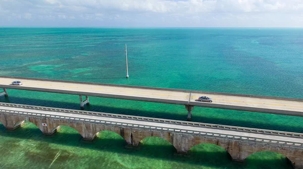 Florida Keys most, letecký pohled — Stock fotografie