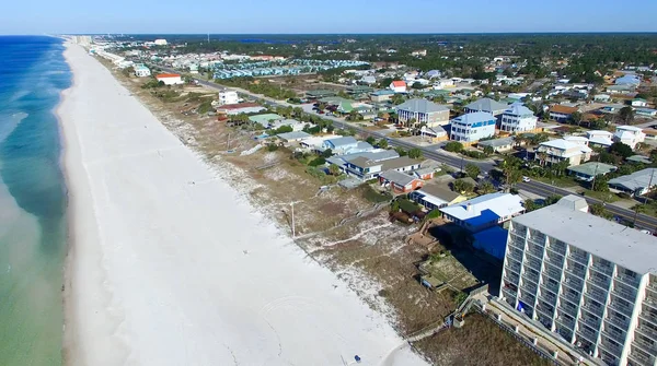 PANAMA CITY, FL - FEBRUARY 2016: Coastal aerial view on a sunny — Stock Photo, Image