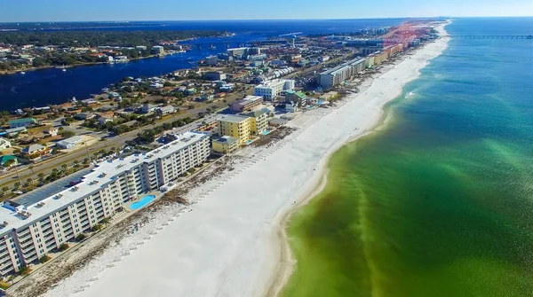 Fort Walton Beach from the air, Florida — Stock Photo, Image