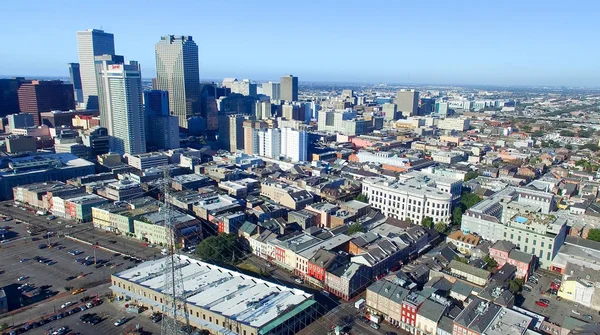 НЬЮ-Орлеан, ЛА - ФЕВРАЛЬ 2016: Вид с воздуха на город. Новый Орлеан a — стоковое фото