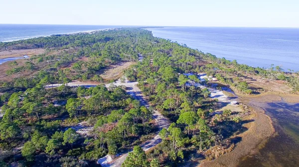 Fort De Soto Park Florida, légifelvételek — Stock Fotó