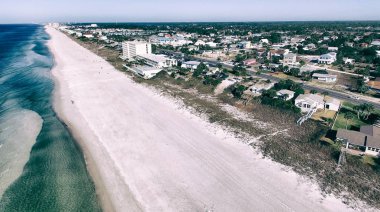 Panama City Beach aerial view, Florida clipart
