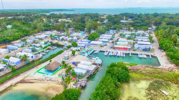 Vista aérea de la costa de Islamorada, Florida — Foto de Stock