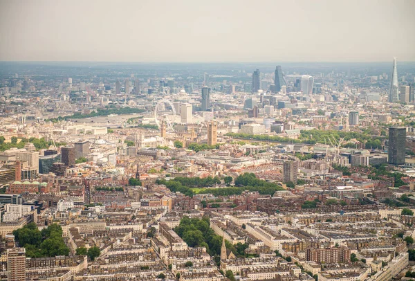 Letecký pohled na panorama Londýna a budov, Velká Británie — Stock fotografie