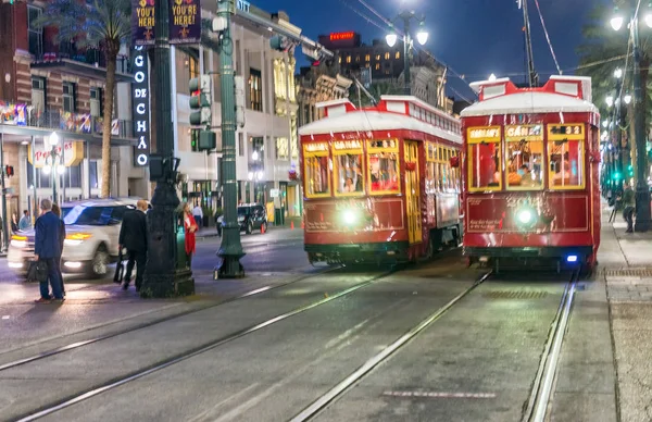 New Orleans, USA - 11. Februar. 2016: verschwommener Blick auf neue Orleans — Stockfoto