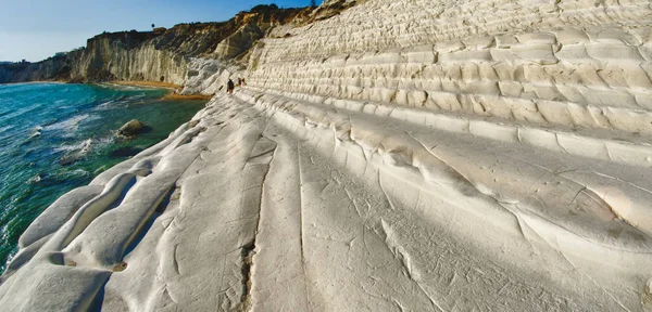 Scala dei turchi beach Sicilya — Stok fotoğraf