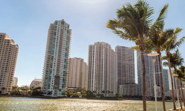 Byggnader av Brickell Key, Miami - Fl — Stockfoto