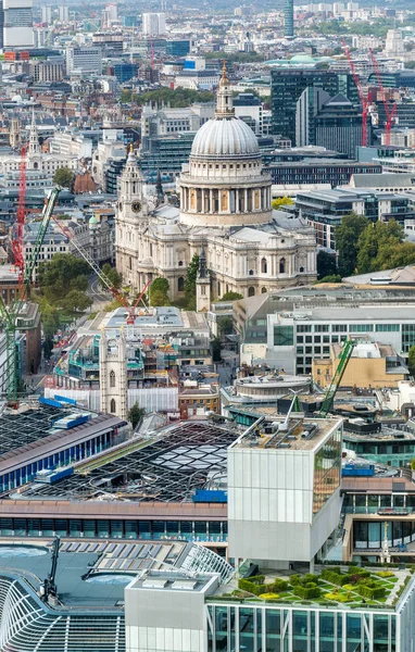 Pemandangan udara Katedral Saint Paul, London - Inggris — Stok Foto