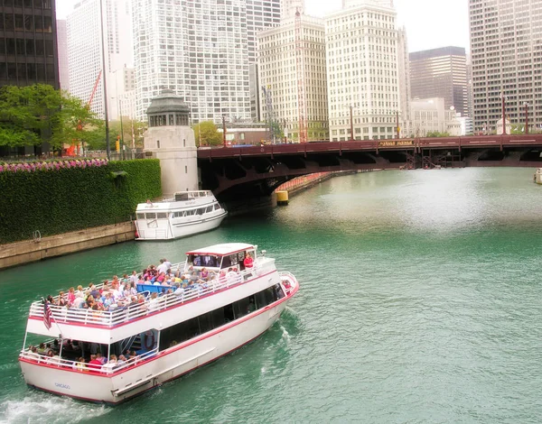 Вид на місто Чикаго — стокове фото