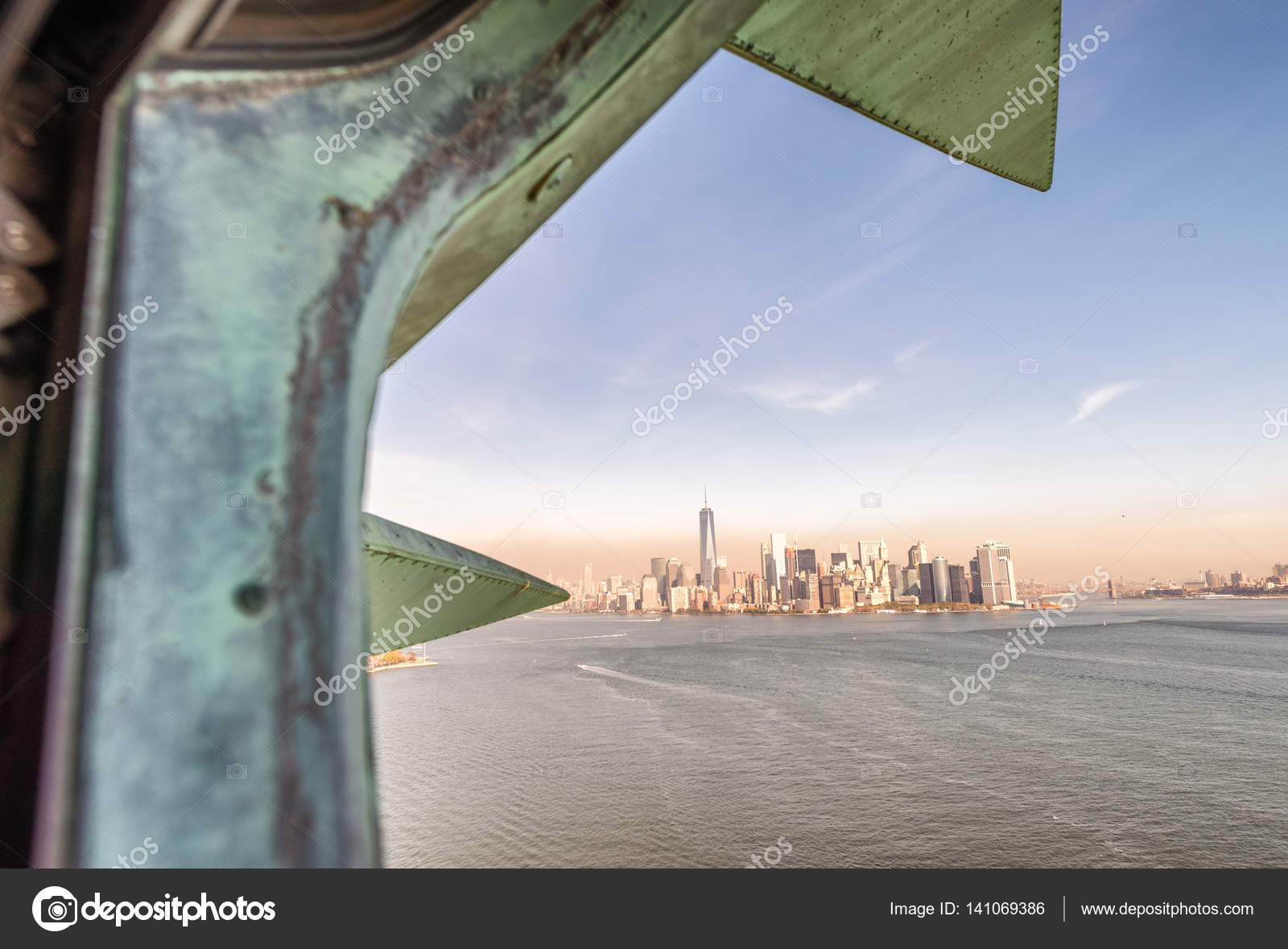 Statue Of Liberty In New York Interior View Stock Photo