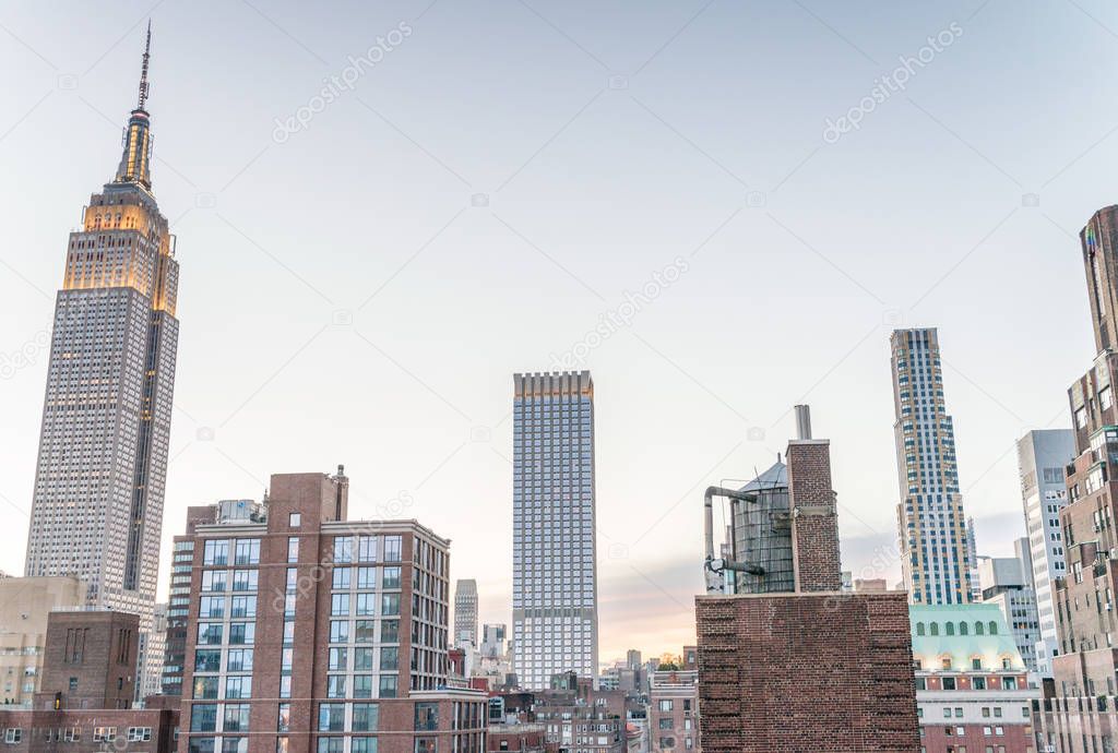 Tall buildings of Manhattan, New York City - USA