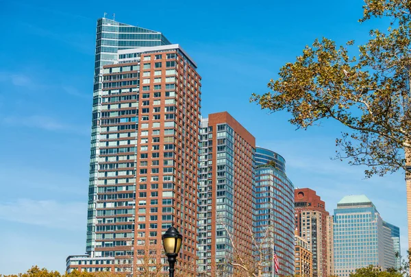 Edifici alti di Manhattan, New York - Stati Uniti d'America — Foto Stock
