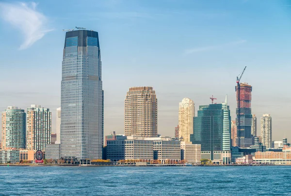 Jersey City skyline, Amerikai Egyesült Államok — Stock Fotó