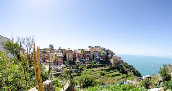Bellissimo paesaggio delle Cinque Terre, Corniglia — Foto Stock