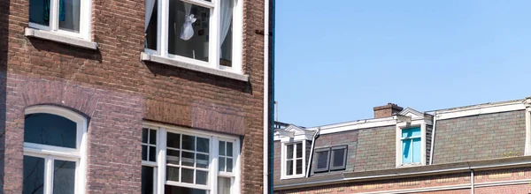 Унікальні вулиці та будинки Амстердама — стокове фото