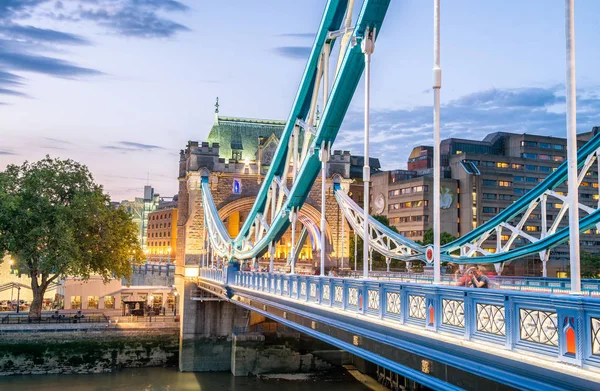 Sonra günbatımı, London Tower Bridge — Stok fotoğraf