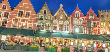 Brugge antik ortaçağ şehir 