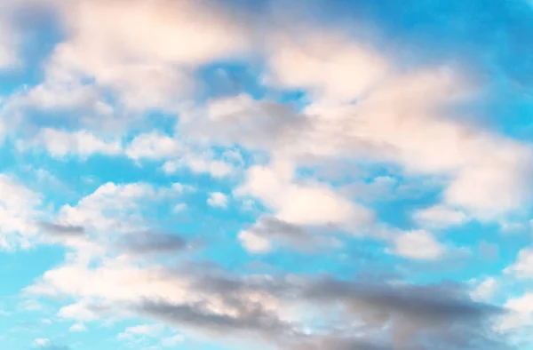 Vacker solnedgång sky - blå nyans — Stockfoto