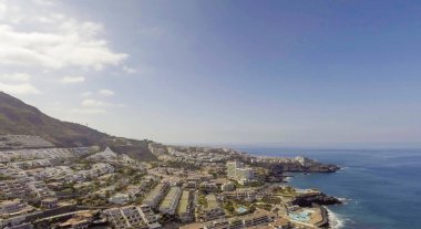 Hava panoramik şeridinin Tenerife, Kanarya Adaları