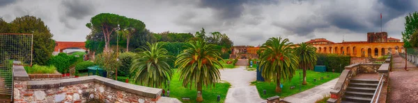 Pisa i Italia. Giardino Scotto panoramautsikt – stockfoto