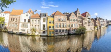 Güzel hava cityscape, Gent, Belçika