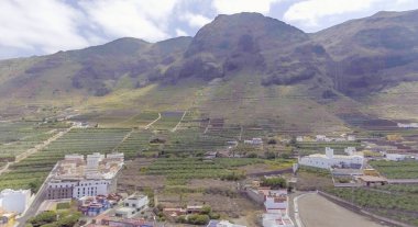 Hava panoramik şeridinin Tenerife, Kanarya Adaları